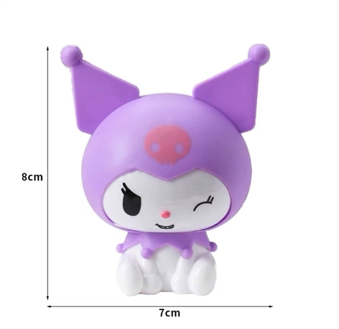 Trang trí mô hình Kuromi tím nhựa nhẹ L2