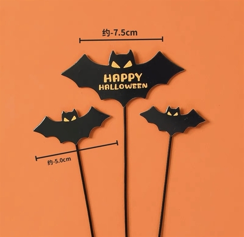 Set que cắm 3 con dơi đen Halloween