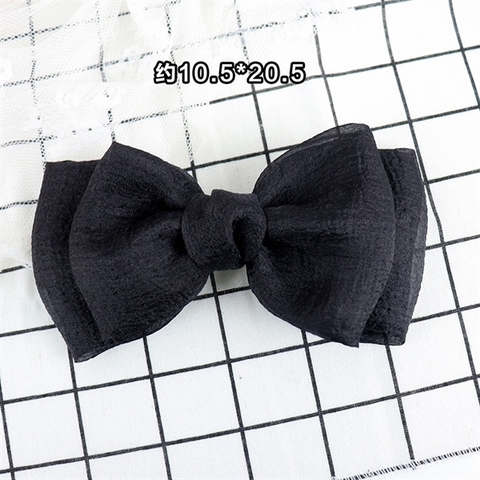 Trang trí nơ voan lớn màu đen (20.5*10.5cm)