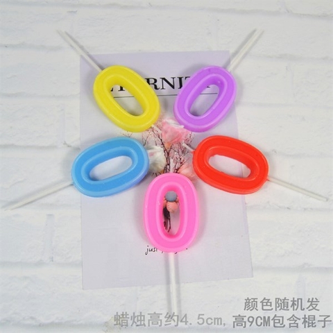 Nến loại đẹp có viền số 0