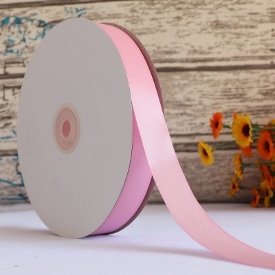 RB lụa 2cm cuộn to màu hồng tím nhạt
