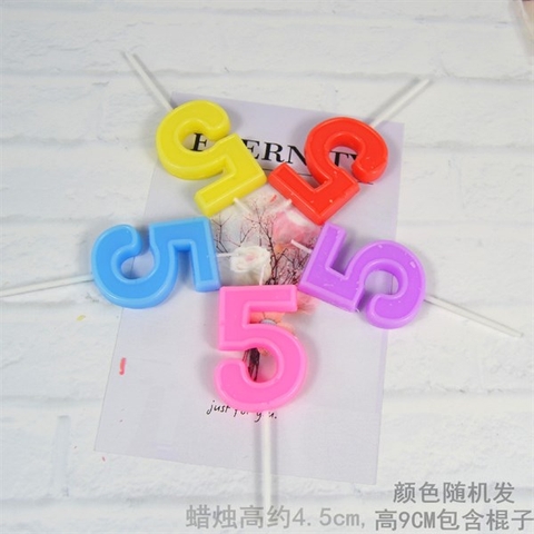 Nến loại đẹp có viền số 5