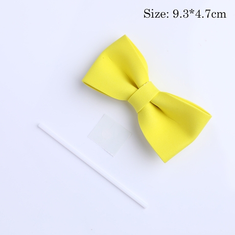 Trang trí nơ xốp nhỏ màu vàng sz 9cm