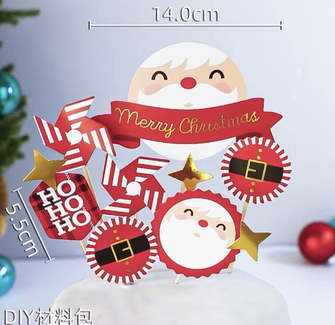 Set que GS ông già Noel mặt tròn Hohoho