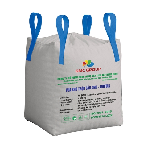 Vữa khô trộn sẵn M100 bao jumbo