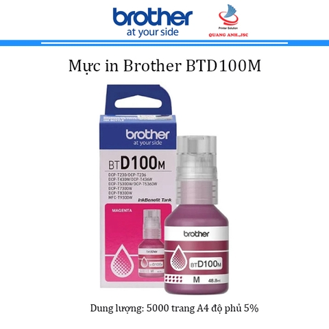 Mực in phun Brother BTD100M