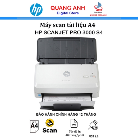Máy scan HP ScanJet Pro 2000 s2 (6FW06A) (A4 | scan 2 mặt | ADF 50 tờ | 35ppm/70ipm | USB 3.0)