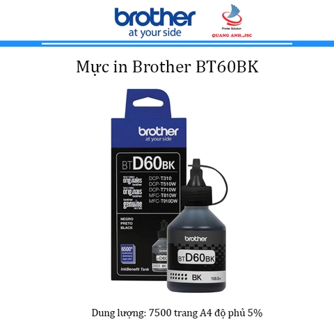 Mực in phun Brother 60BK