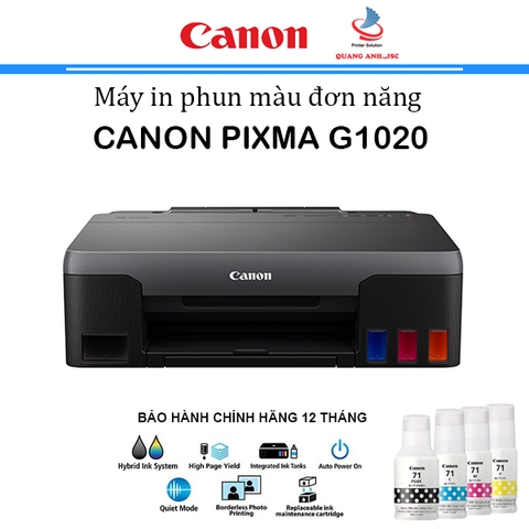 Máy In Phun Màu Canon PIXMA G1020 ( In / A4/ A5/ USB )