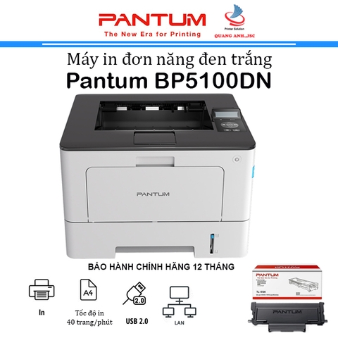 Máy in đơn năng đen trắng BP5100DN (In đảo mặt/A4/A5/Lan)
