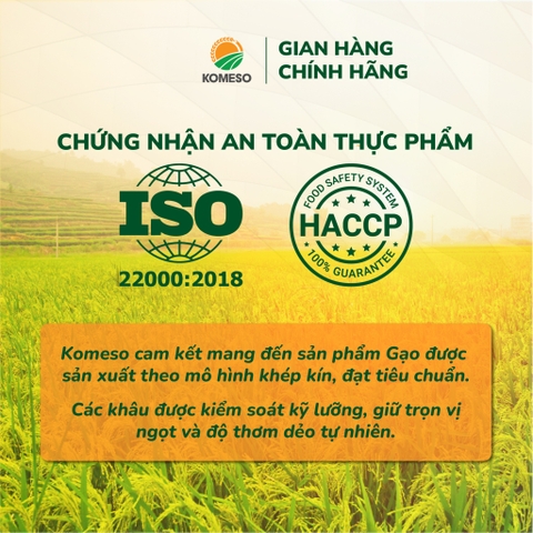Gạo thơm ST25 Thượng Hạng KOMESO - Sản phẩm chất lượng cao