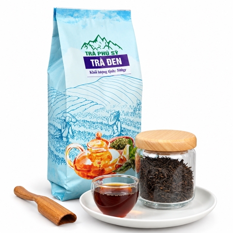 Trà Đen Pha Chế nhãn tím