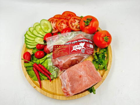 Nạc thăn lợn vi sinh nhộng tằm (túi 500gr)