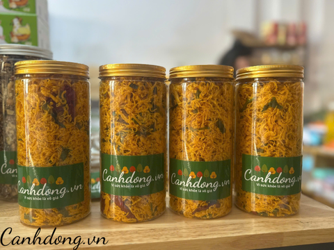 Khô gà đồi lá chanh Đà Nẵng hộp 500g