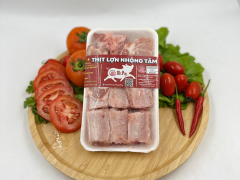 Sườn thăn lợn vi sinh nhộng tằm Mr.Pig (khay 5000gr)