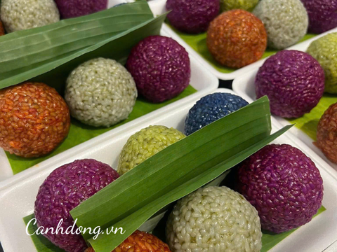 Bánh khúc ngũ sắc Nam Kinh (khay 6 bánh)