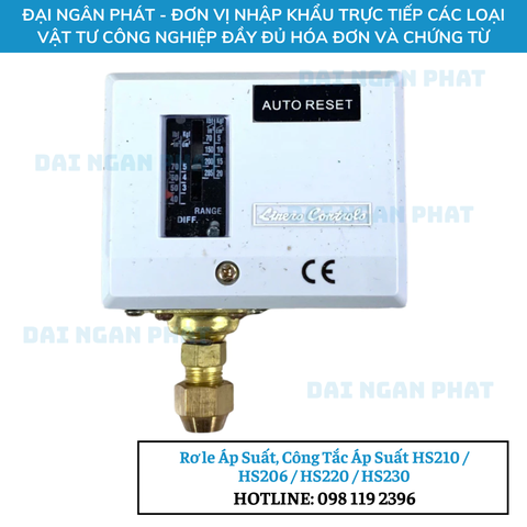 Rơ le Áp Suất, Công Tắc Áp Suất HS210, HS206, HS220, HS230