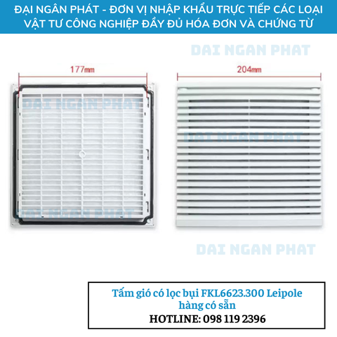 Tấm gió có lọc bụi FKL6623.300 Leipole hàng có sẵn