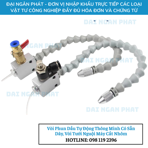 Vòi Phun Dầu Tự Động Thông Minh Có Sẵn Dây, Vòi Tưới Nguội Máy Cắt Nhôm, Lưỡi Cắt, Khoan Máy, Kim Loại, Máy CNC