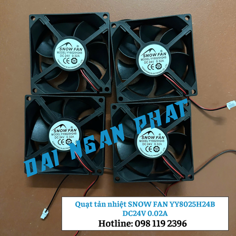 Quạt tản nhiệt SNOW FAN YY8025H24B DC24V 0.02A