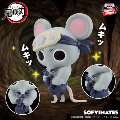 Mô hình Chuột Cơ Bắp - Sofvimates - Demon Slayer Chính hãng Bandai