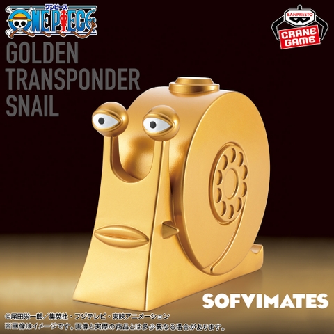 Mô hình Golden Den Den Mushi - Sofvimates - OnePiece Chính hãng Bandai