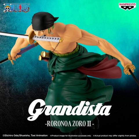 Mô hình Roronoa Zoro II - Grandista - OnePiece Chính hãng Bandai