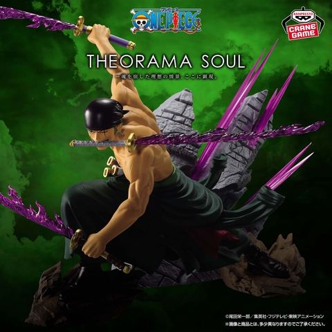 Mô hình Roronoa Zoro - Theorama Soul - OnePiece Chính hãng Bandai
