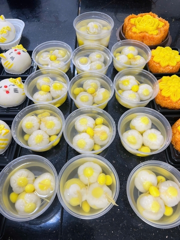 Chè Trôi Nước - Mẫu hoa Mai - Màu vàng - Mệnh Kim