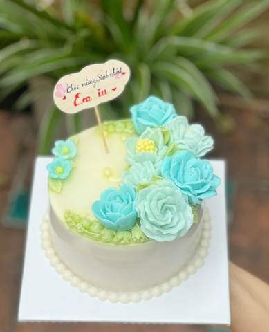 Bánh Rau Câu Sinh Nhật Hoa Hồng - Cho Nàng