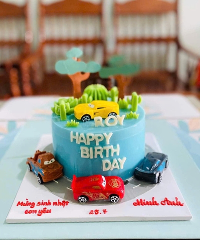 Bánh Sinh Nhật Xe Hơi - Bé Trai