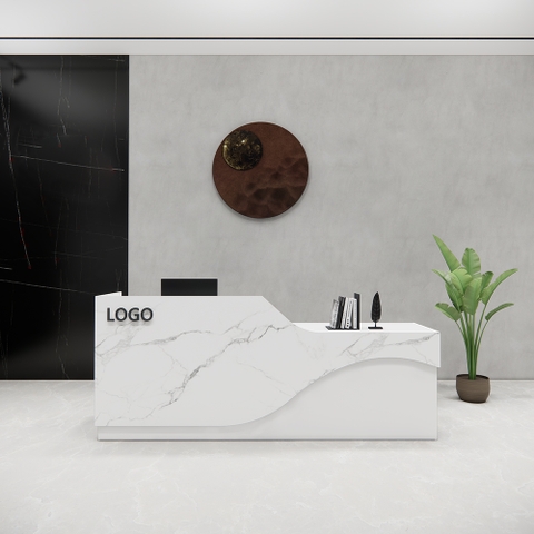 Quầy Lễ Tân SMQLT018 240cm x75cm