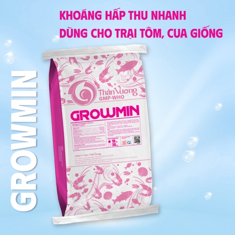 GROWMIN - Khoáng hấp thu nhanh dành cho trại tôm, cua giống