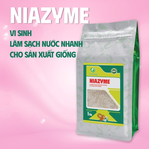 NIAZYME - Vi sinh làm sạch nước nhanh cho sản xuất giống tôm