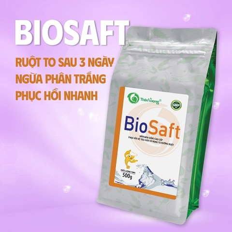 BIOSAFT - Men giúp nong to đường ruột, phân chắc, hấp thu thức ăn tốt