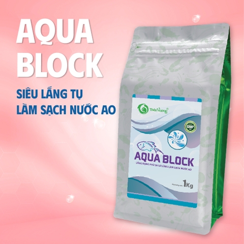 AQUA BLOCK - Lắng tụ, làm sạch nước ao