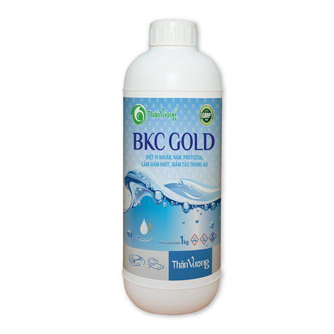 BKC GOLD - Diệt vi khuẩn, nấm, Protozoa, làm giảm nhớt, giảm tảo trong ao