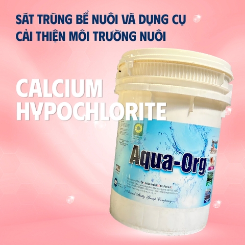 CALCIUM HYPOCHLORITE sát trùng ao nuôi