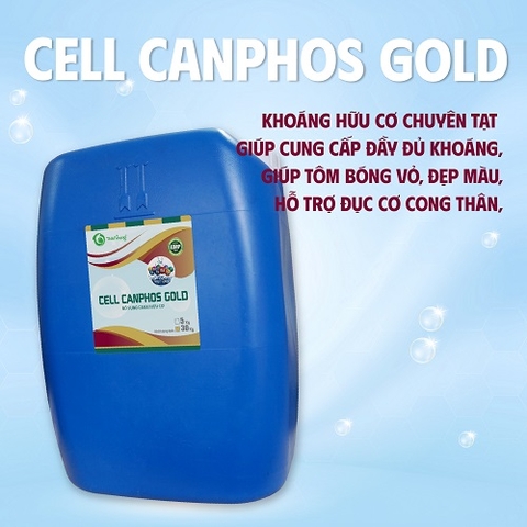 Khoáng phòng ngừa cong thân, đục cơ trên tôm CELL CANPHOS GOLD