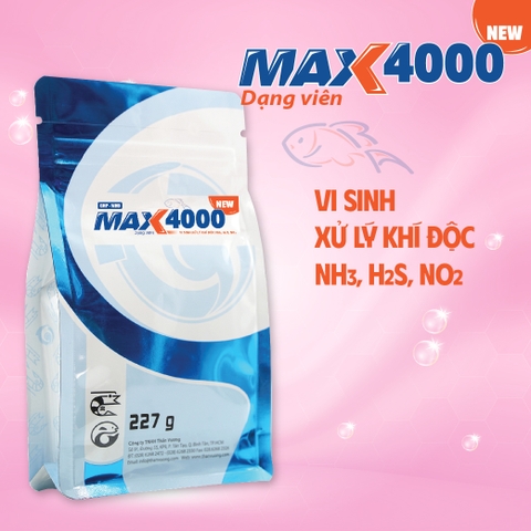 MAX 4000 New - Vi sinh xử lý khí độc NH3, H2S, NO2