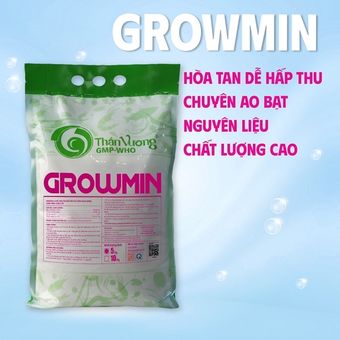 GROWMIN - Khoáng hấp thu nhanh dành cho trại tôm, cua giống