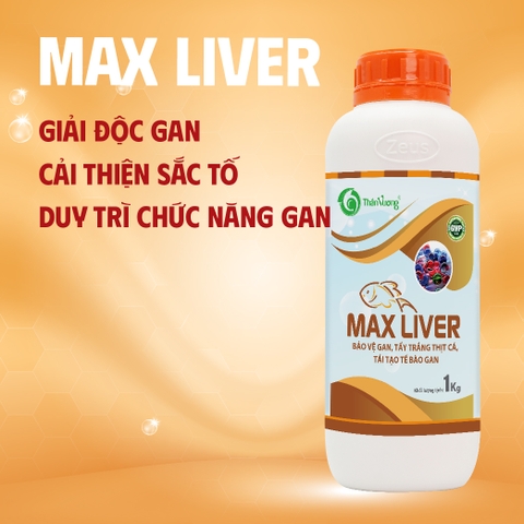 MAX LIVER - Bảo vệ gan, tẩy trắng thịt cá, tái tạo tế bào gan