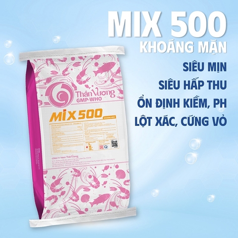 MIX 500 Khoáng mặn - Cung cấp khoáng kích thích lột xác, chắc bóng vỏ