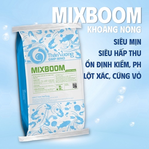 MIXBOOM - Hỗ trợ phòng ngừa đục cơ, cong thân trên tôm