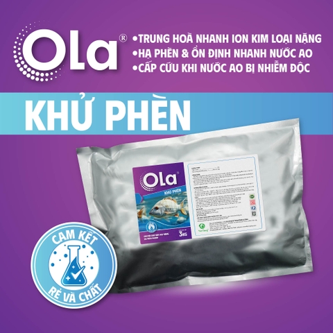 OLA KHỬ PHÈN: Chuyên khử kim loại nặng, hạ phèn cực nhanh