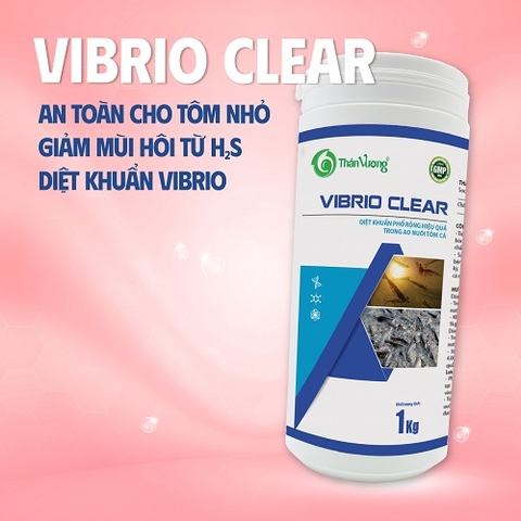 VIBRIO CLEAR - Diệt khuẩn phổ rộng hiệu quả trong ao nuôi tôm cá