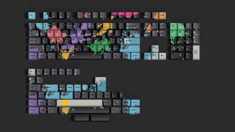 [In stock] Keycap Walker Cherry Zombie PBT Dyesub