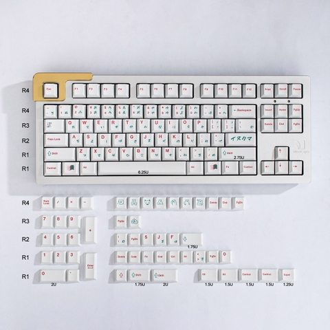 Keycap Cherry PBT Dyesub dog and bear