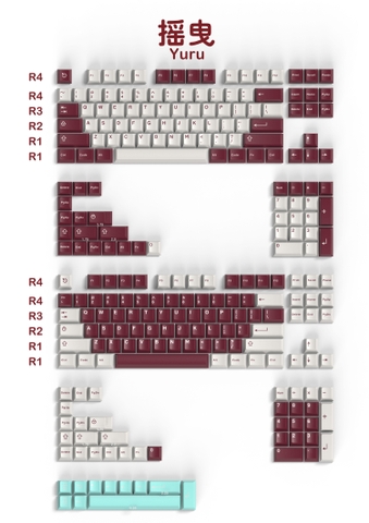 [In Stock] Keycap Cherry Aifei ABS Doubleshot Yuru