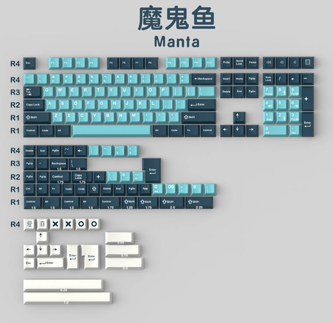 Keycap Cherry Aifei Manta ABS Doubleshot